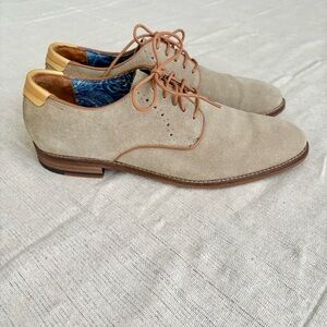 Johnston & Murphy Milliken Suede Derby Plain Toe Casual Brogue Men’s Size 8